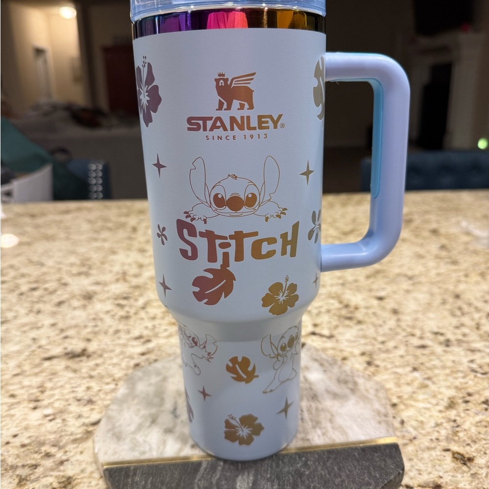 Stanley Light Blue Stitch Mug